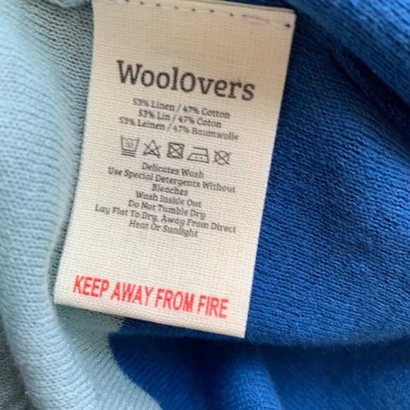 Woolovers rainbow thin knit jumper size small *new* - Picture 14 of 15